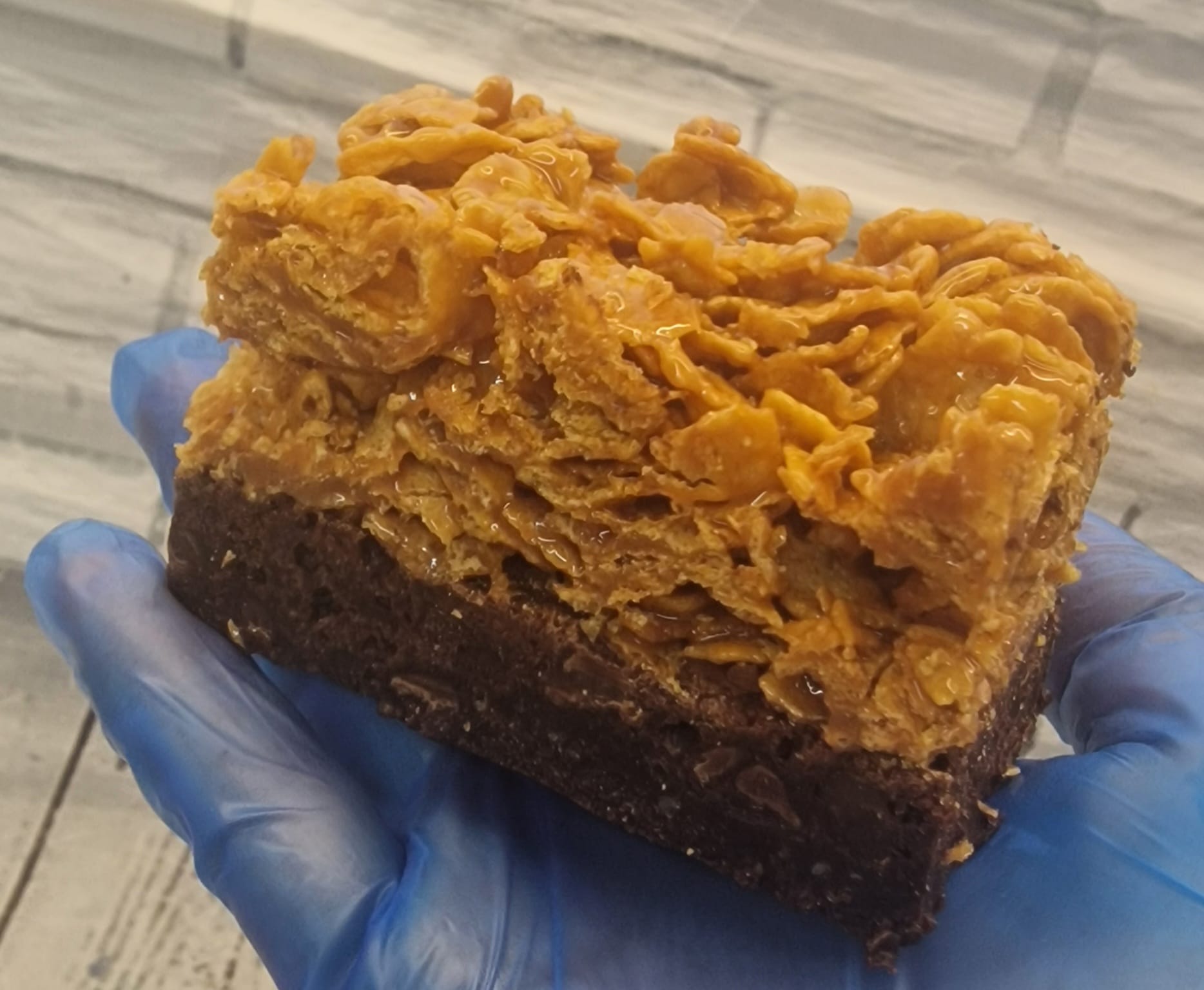 Caramel Cornflake Brownie