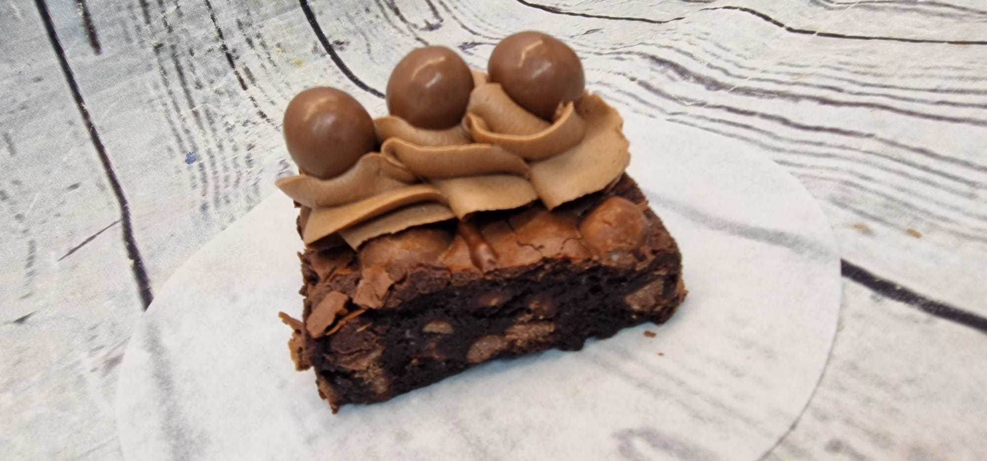 Malteser Stuffed Brownie